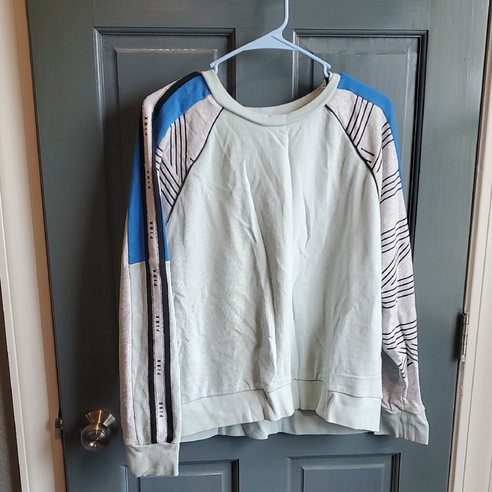 Sage Green, Bluen and Gray Sweater